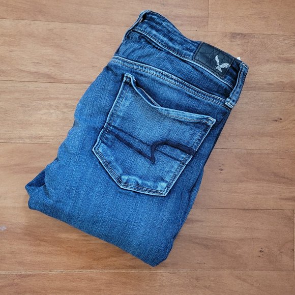 American Eagle Skinny Jeans Size 4 - Picture 1 of 10